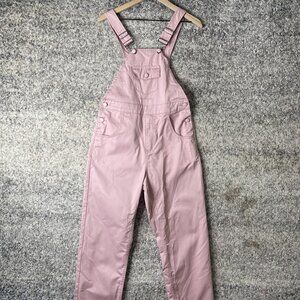 M.C. Overalls Overalls Womens Small Pink Bib Adjustable Straps Utility Pockets‎